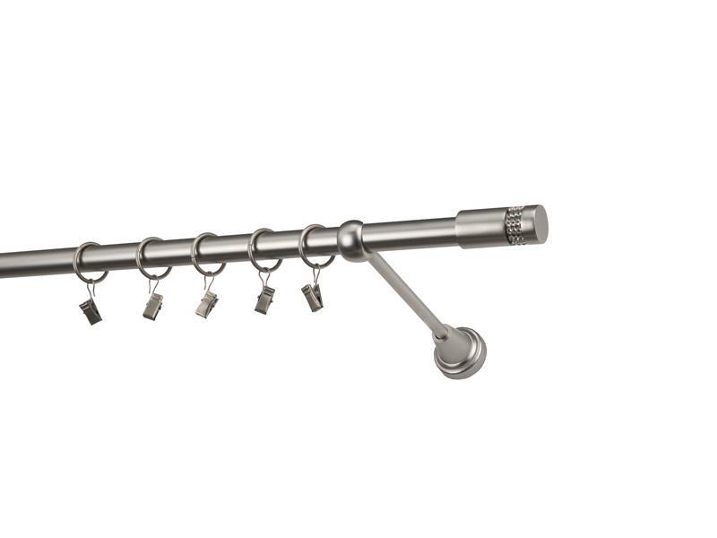 Garniže 19mm - jednoradové - CYLINDER CRYSTAL - satin