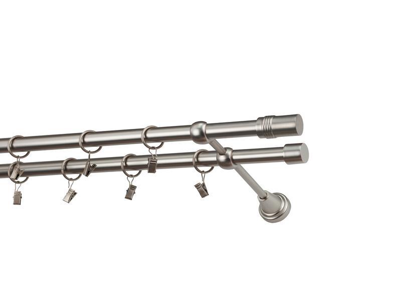 Garniže 19x19mm - dvojradové - CYLINDER - satin