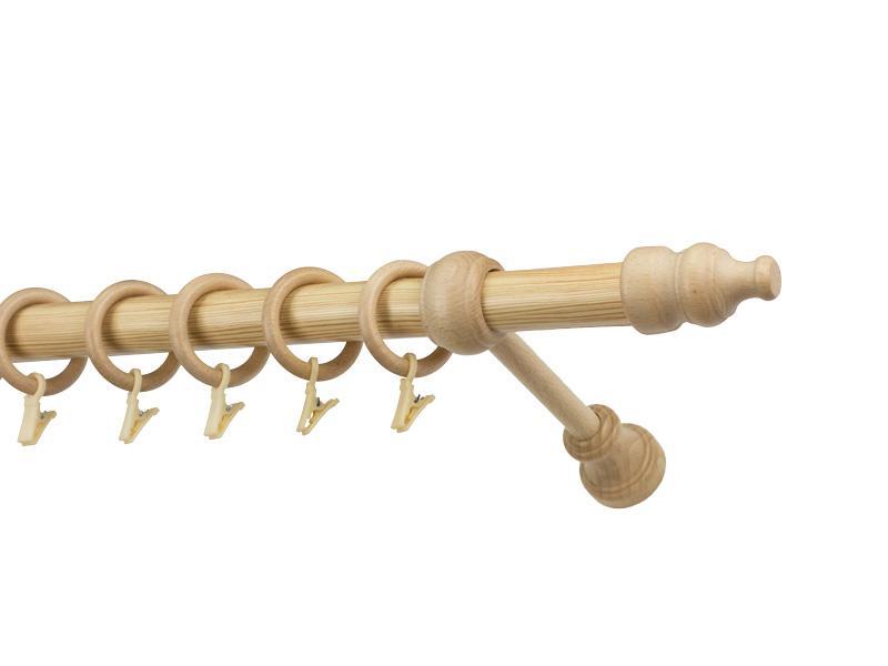 Garniže drevená 28mm jednoradové - BOROVICA