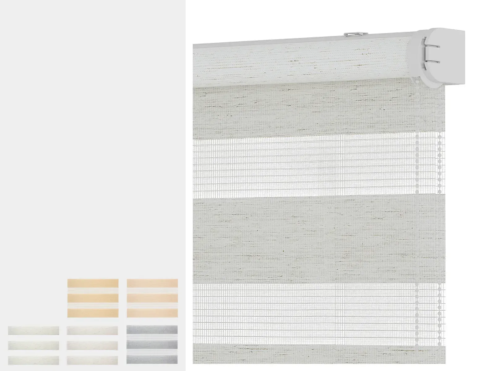 Roleta SOLID M - deň a noc - látka BALI