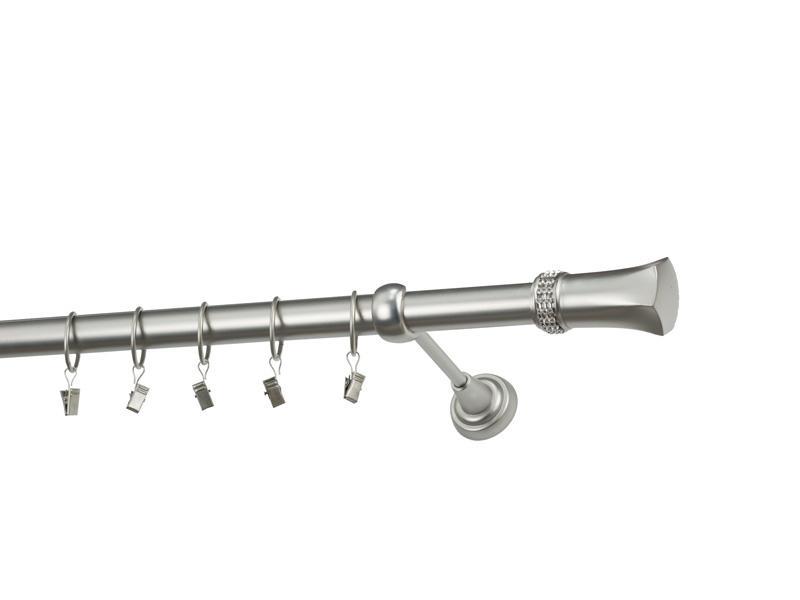 Garniže 25mm - jednoradové - PLUTON CRYSTAL - satin