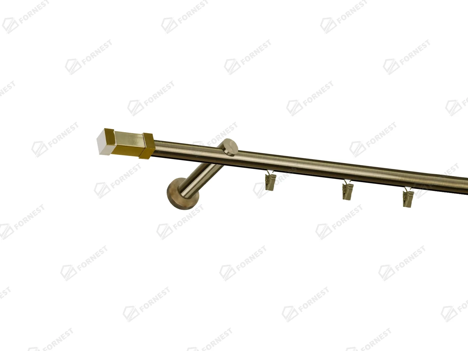 Garniža 19mm - drážková tyč - 1rad - QUADRO - antik