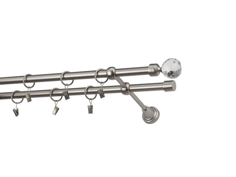 Garniže 16x16mm - dvojradové - GUĽA CRYSTAL - satin