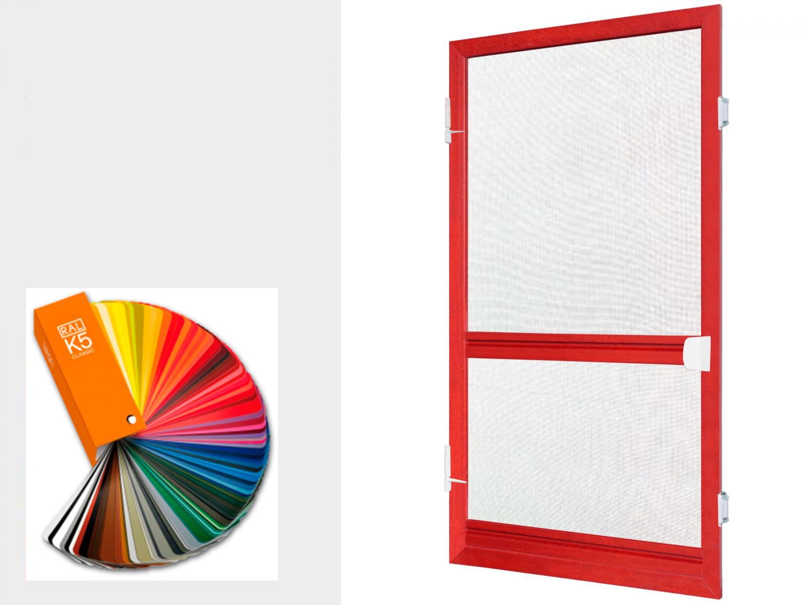 Sieťky na DVERE - pántové - farby RAL