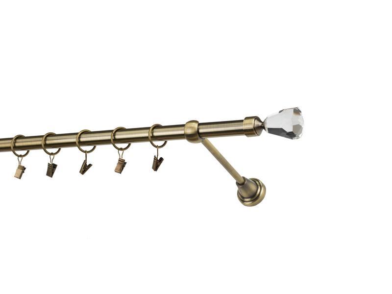 Garniže 19mm - jednoradové - CRYSTAL CONE - antik