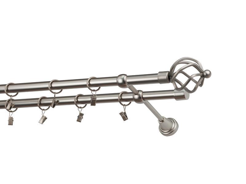 Garniže 19x19mm - dvojradové - SPIRAL - satin