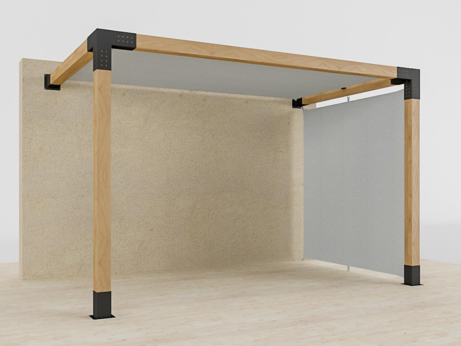 Pergola VEGAS - o stenu - 1 sekčná