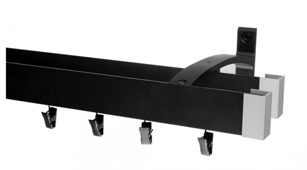 Garniže MODERN - dvojradové na stenu - odtieň ČIERNA