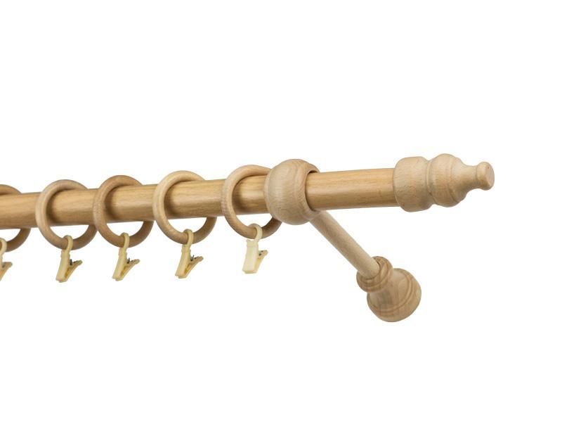 Garniže drevená 28mm jednoradové - BUK