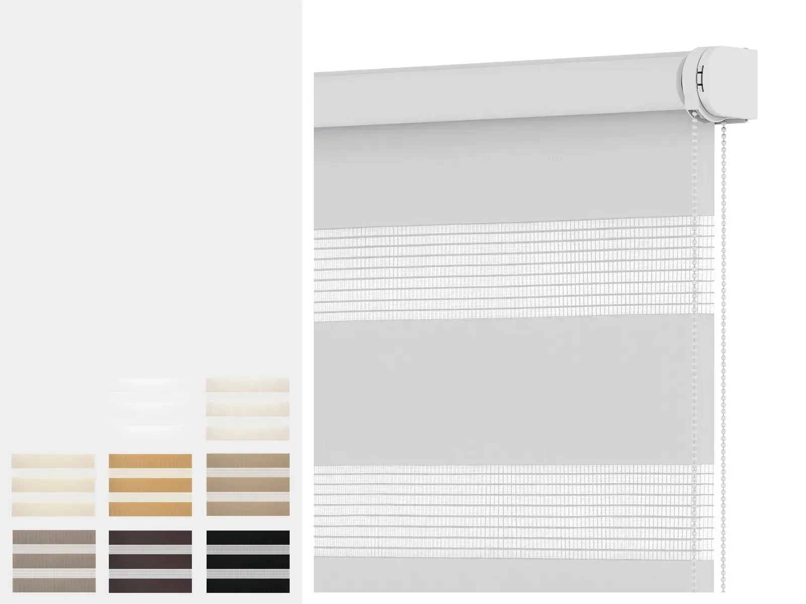 Roleta SOLID S - deň a noc - látka MIAMI