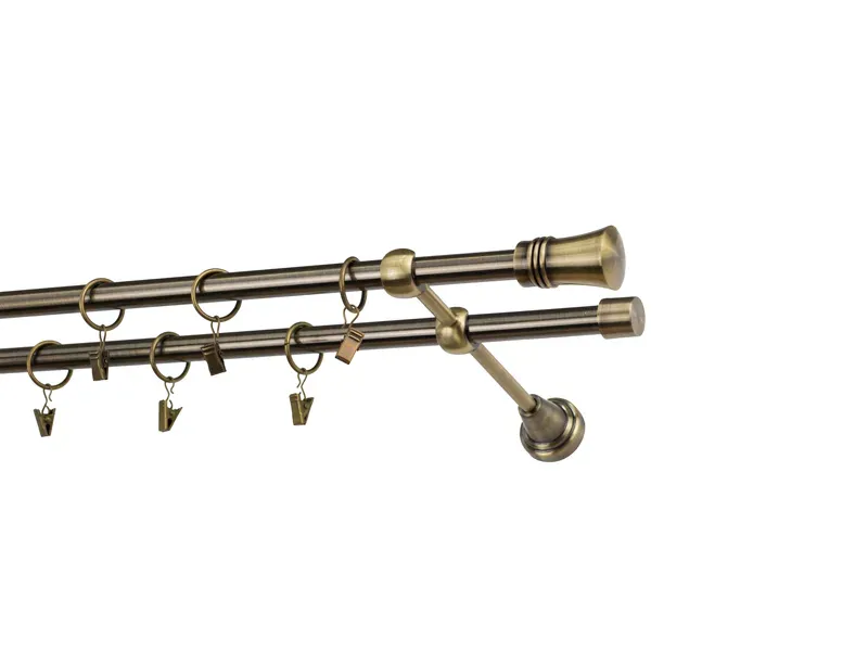 Garniže 16x16mm - dvojradové - CAPRI - antik