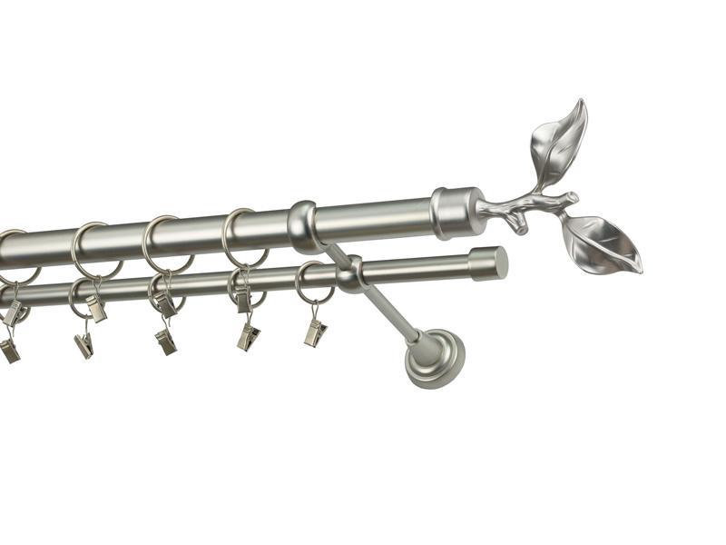 Garniže 25x16mm - dvojradové - LIST ROSE - satin