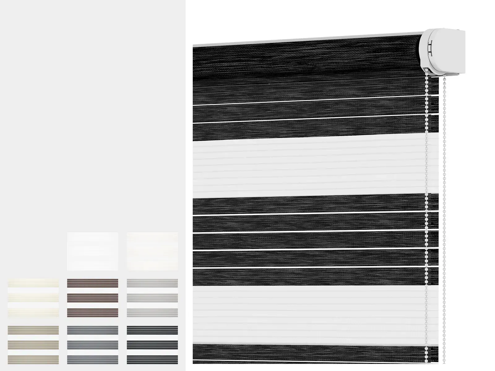 Roleta SOLID S - deň a noc - látka RODOS