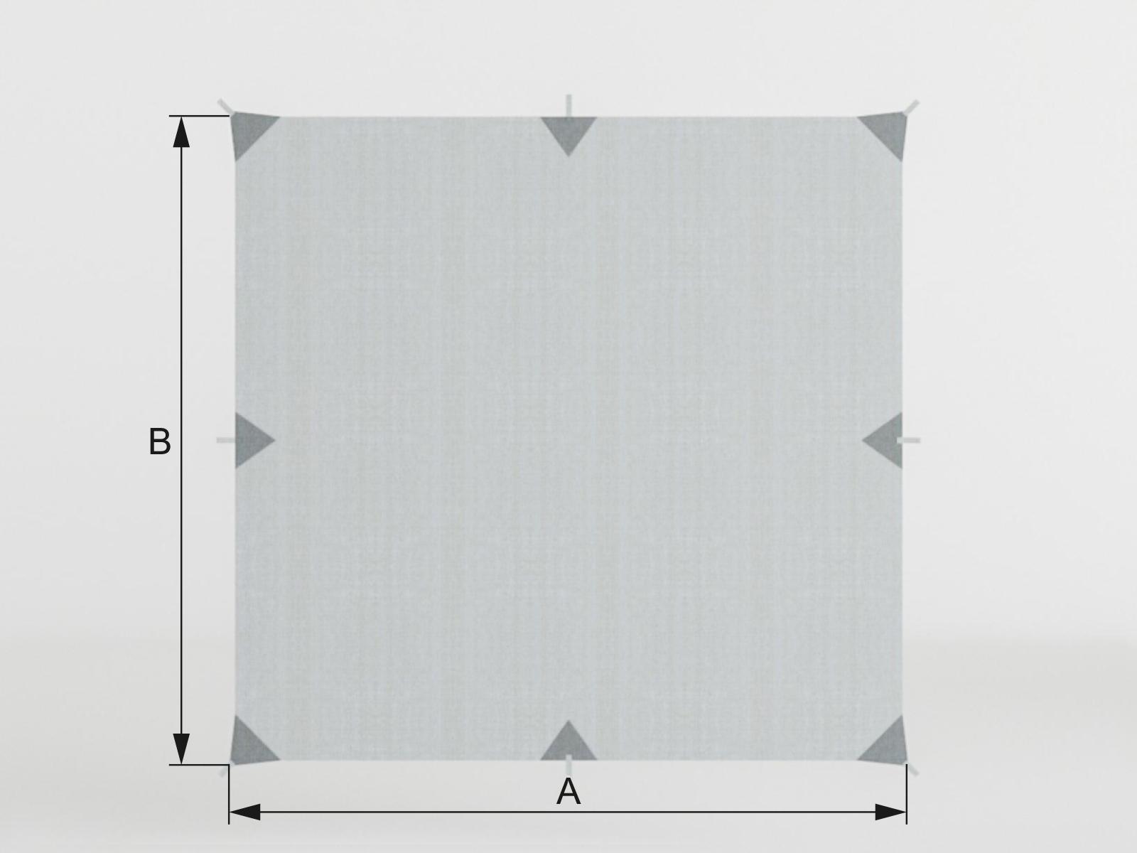 Tieniaca plachta so spodným úchytom