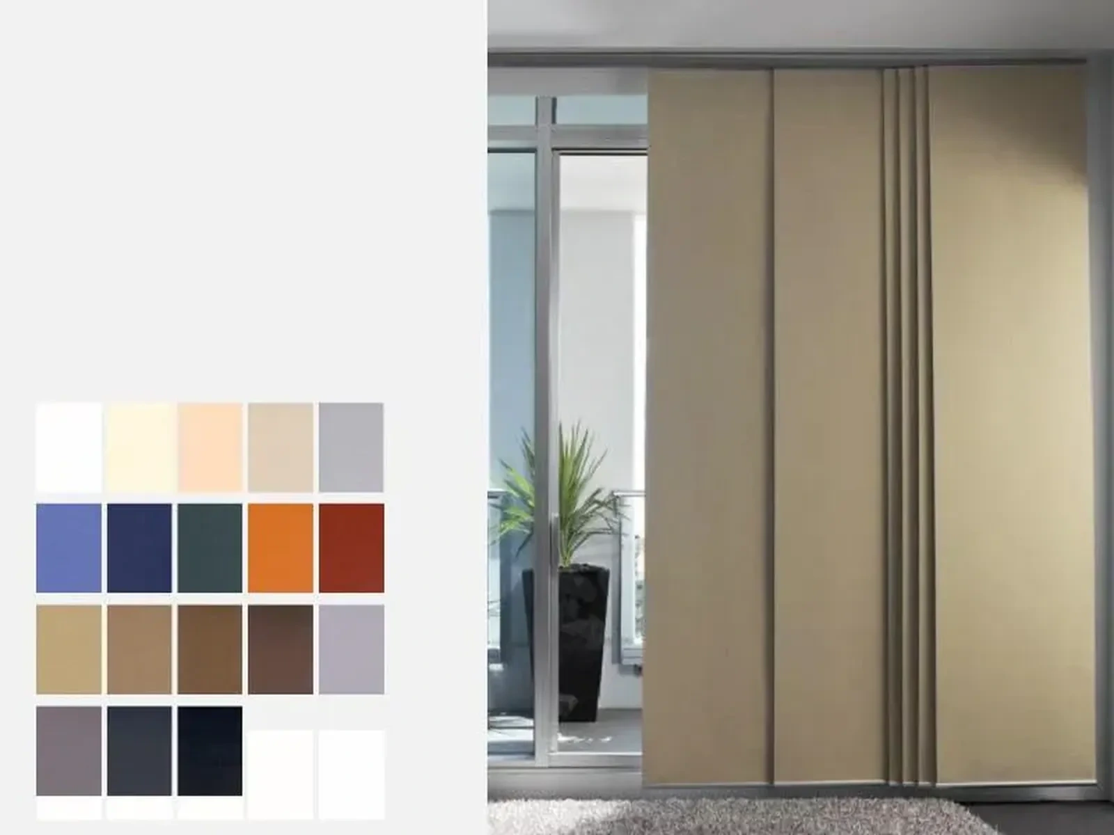 Japonské steny - látka KENIA