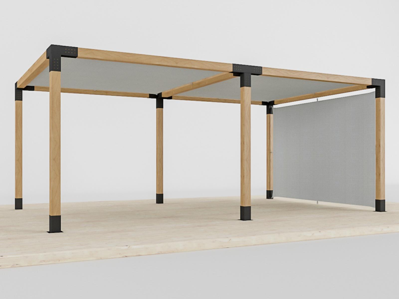 Pergola VEGAS - voľne stojaca na pätkách - 2 sekčná