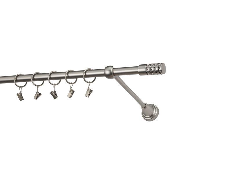 Garniže 16mm - jednoradové - CYLINDER CRYSTAL - satin