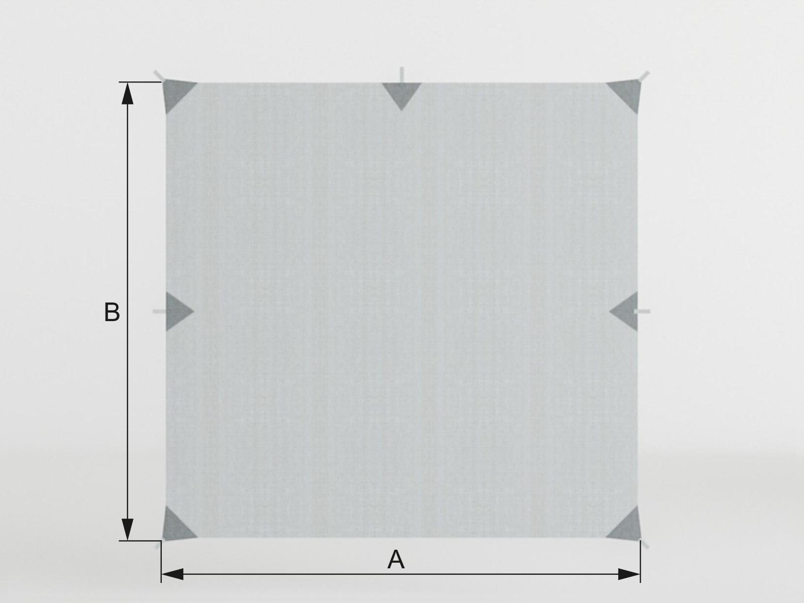 Tieniaca plachta bez spodného úchytu