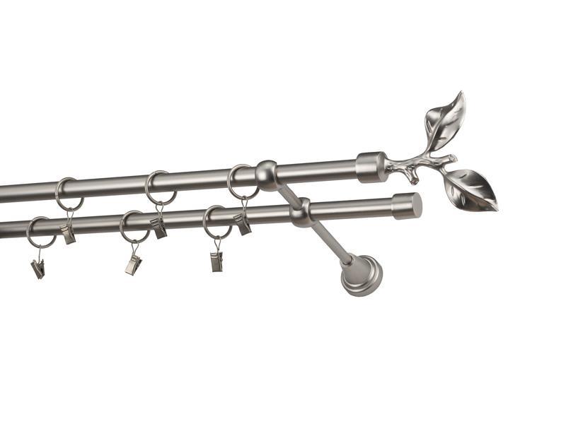 Garniže 16x16mm - dvojradové - LIST ROSE - satin