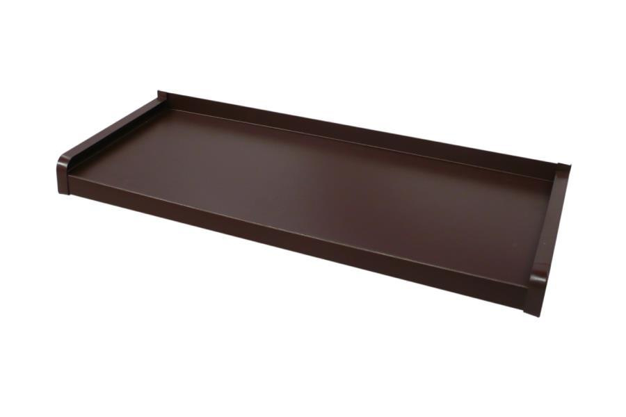 Vonkajšie hliníkové ohýbané parapety - tmavohnedá RAL 8019