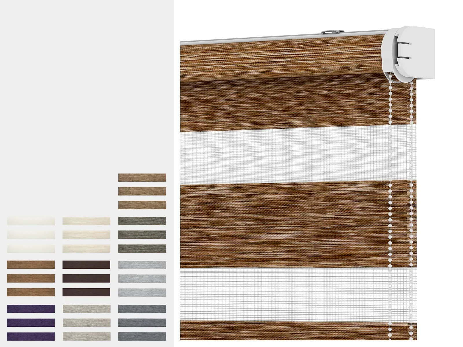 Roleta SOLID M - deň a noc - látka MAURÍCIUS