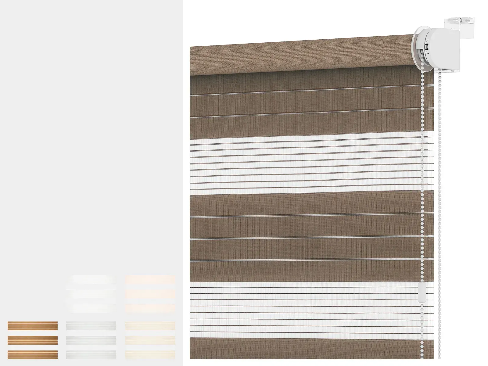 Roleta MINI - deň a noc - látka KRÉTA