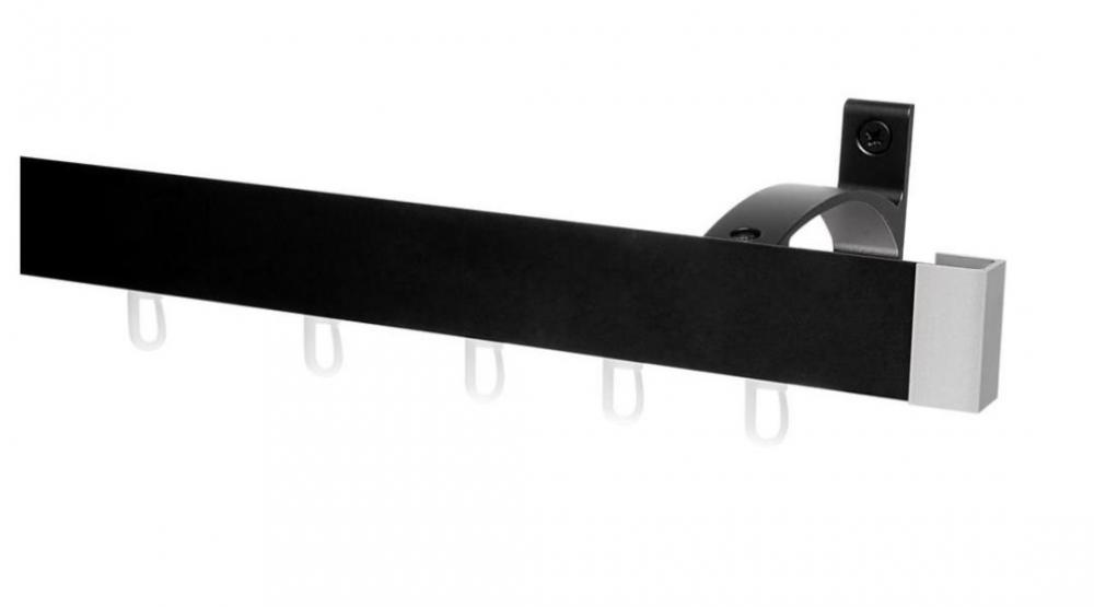 Garniže MODERN - jednoradové na stenu - odtieň ČIERNA