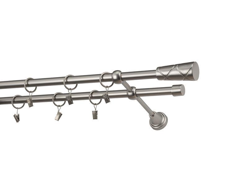 Garniže 16x16mm - dvojradové - TRAPEZIUM - satin