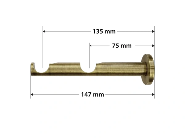 Garniže 19x19mm - dvojradové - SPIRAL - antik 3