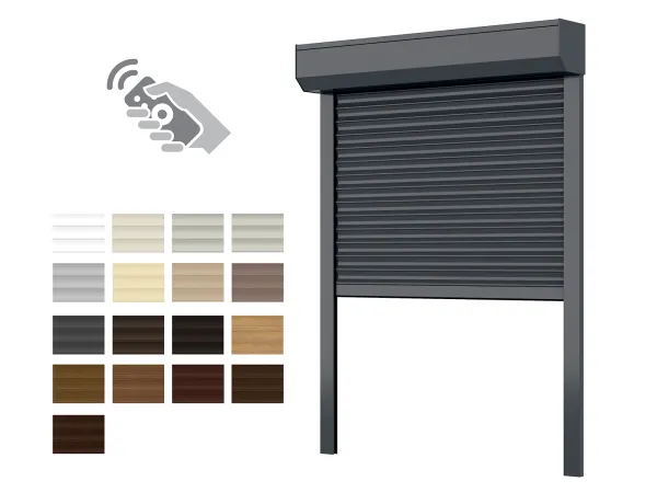 Hliníkové rolety BOX 180mm - výška do 2750 mm - MOTOR - DIAĽKOVÉ