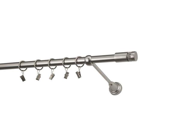 Garniže 19mm - jednoradové - CYLINDER CRYSTAL - satin