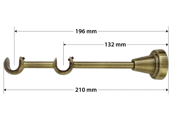 Garniže 16x16mm - dvojradové - KALISTO - antik 4