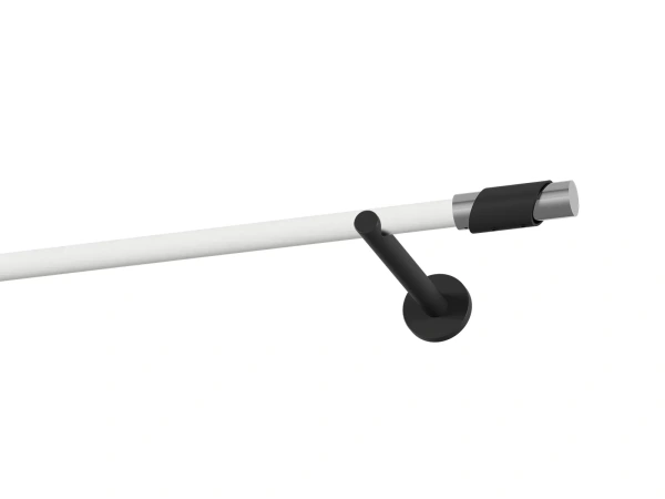 Garniža 19mm obyčajná tyč - 1rad - PARIS - bielo čierna 1