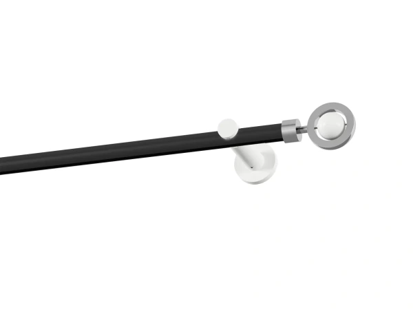 Garniža 19mm drážková tyč - 1rad - SFERA - čierno biela 1