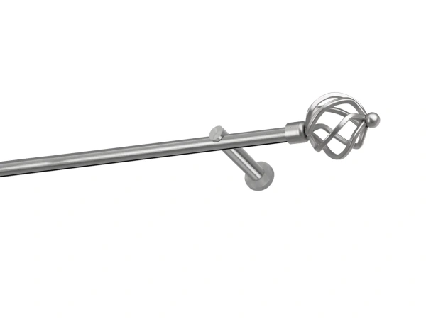 Garniža 19mm - drážková tyč - 1rad - SPIRAL - satin 1