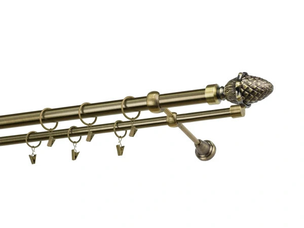 Garniže 25x16mm - dvojradové - ŽALUĎ - antik