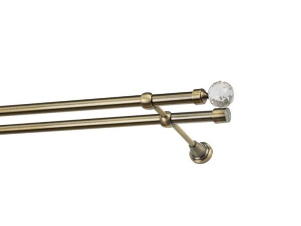 Garniže 19x19mm - dvojradové - GUĽA CRYSTAL - antik 1