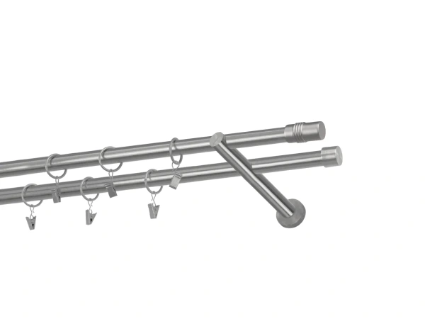 Garniže 19x19mm - dvojradové - CYLINDER - satin