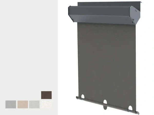 Vonkajšia screenová roleta pre strešné okná - SCREEN SKY - látka SOLTIS BO - zatemňujúca