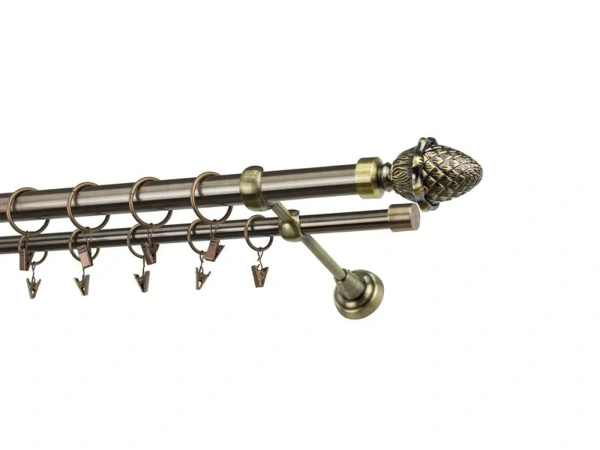 Garniže 25x16mm - dvojradové - ŽALUĎ - antik