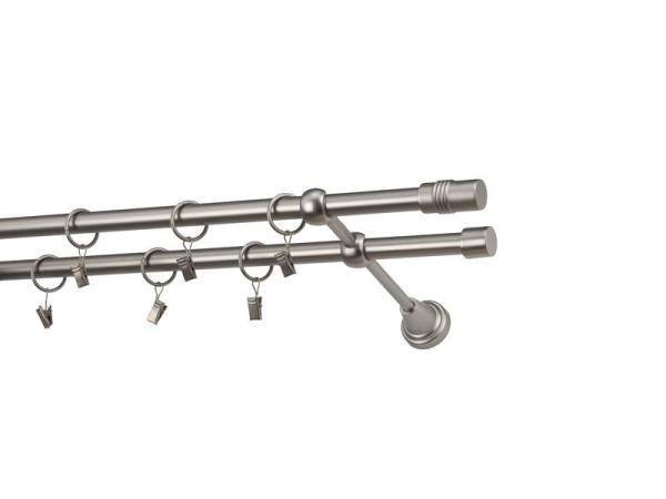 Garniže 16x16mm - dvojradové - CYLINDER - satin