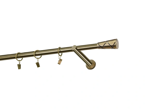 Garniže 19mm - jednoradové - TRAPEZIUM - antik