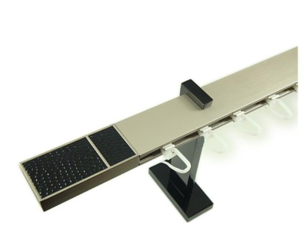 Garniže SQUARE LINE - jednoradové - BOSS čierna koža