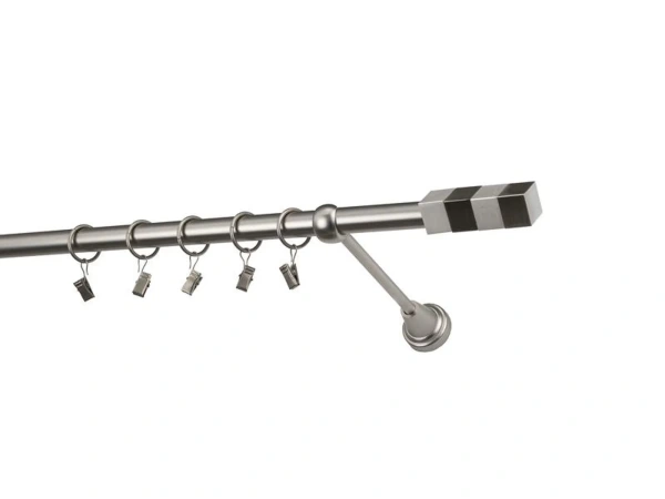 Garniže 19mm - jednoradové - QUADRO - satin