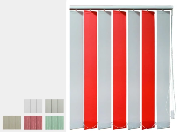 Dvojfarebné vertikálne žalúzie - látka VAN GOGH