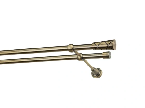 Garniže 19x19mm - dvojradové - TRAPEZIUM - antik 1