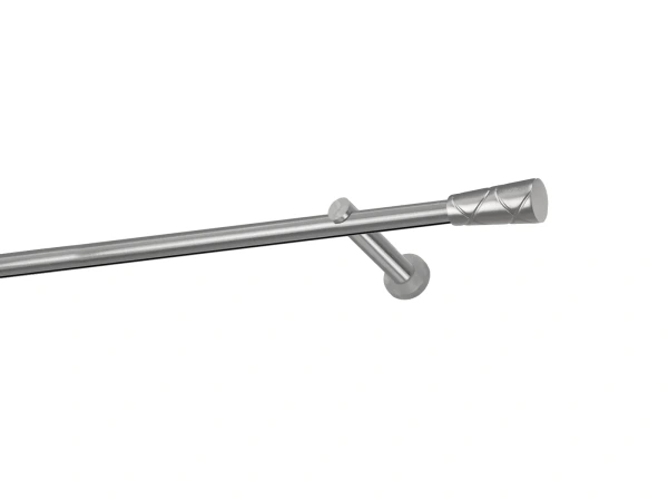 Garniža 19mm - drážková tyč - 1rad - TRAPEZIUM - satin 1