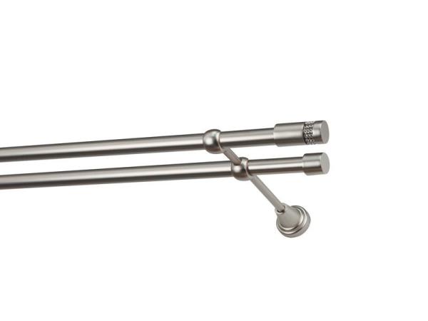 Garniže 19x19mm - dvojradové - CYLINDER CRYSTAL - satin 1