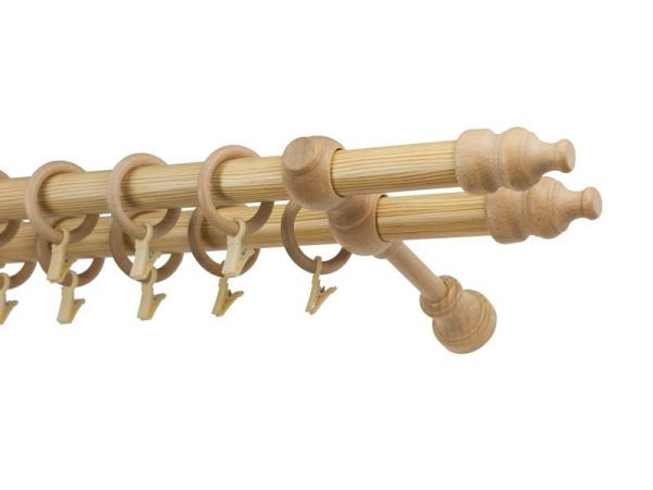 Garniže drevená 28x28mm dvojradové - BOROVICA