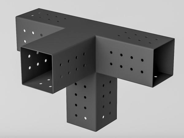 Pergola VEGAS - voľne stojaca so spodným vencom a  pätkami - 2 sekčná 6